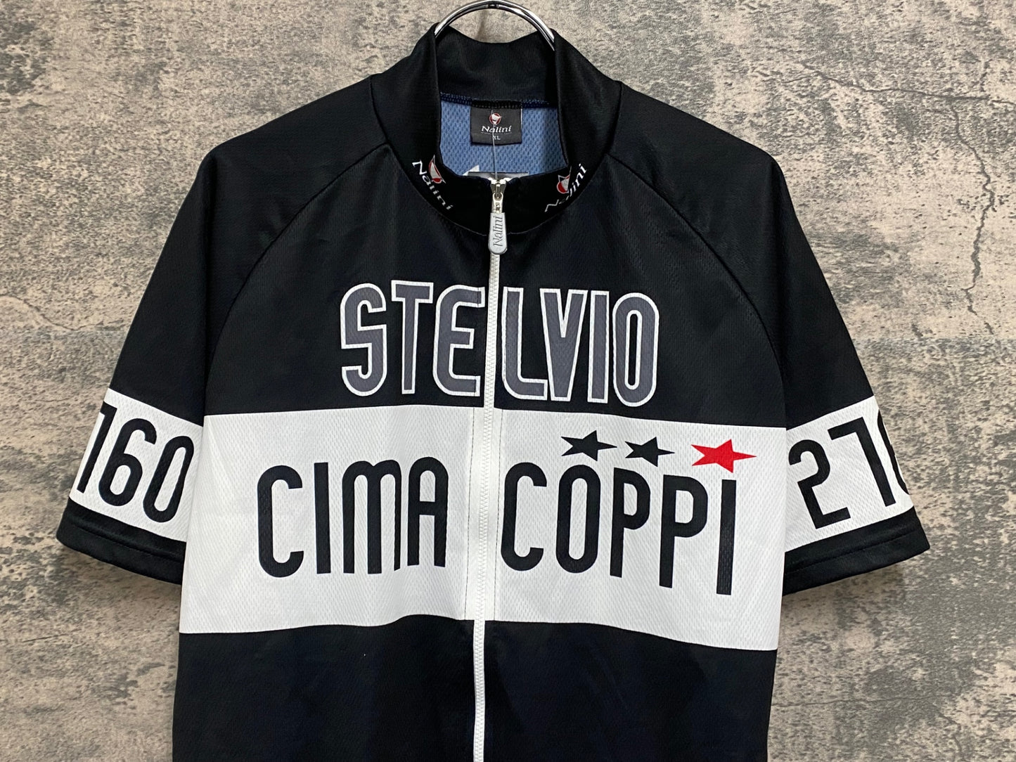 IZ543 ナリーニ Nalini 半袖 サイクルジャージ 黒 XL タグ付き