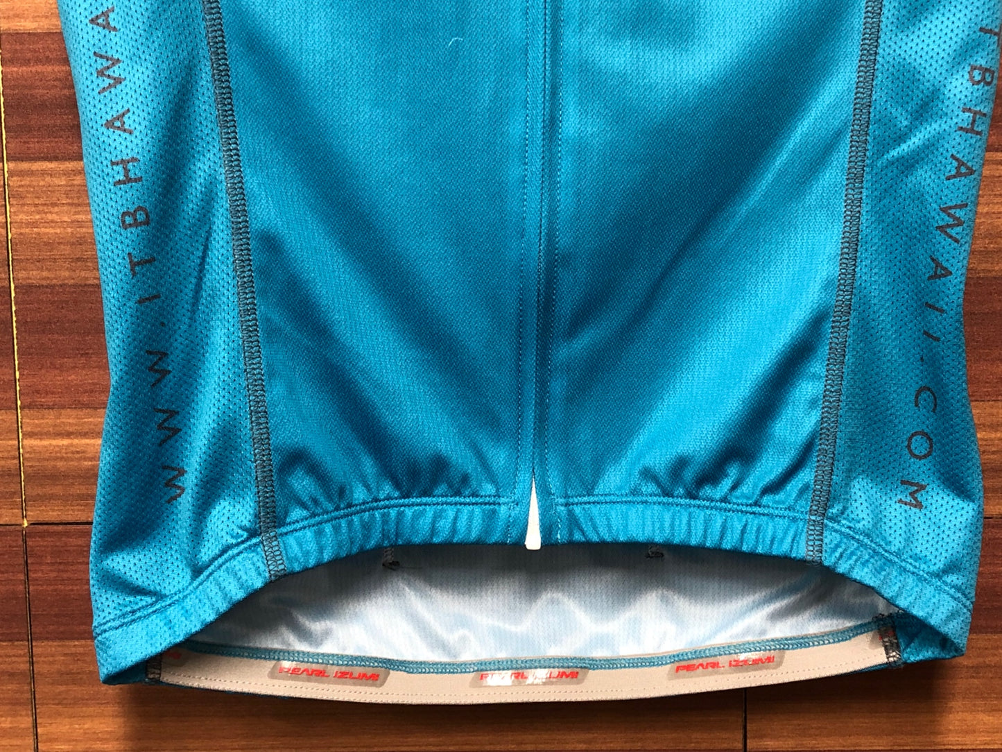 IJ349 パールイズミ PEARL iZUMi 半袖 サイクルジャージ ターコイズ S レディース ISLAND TRIATHLON ＆ BIKE