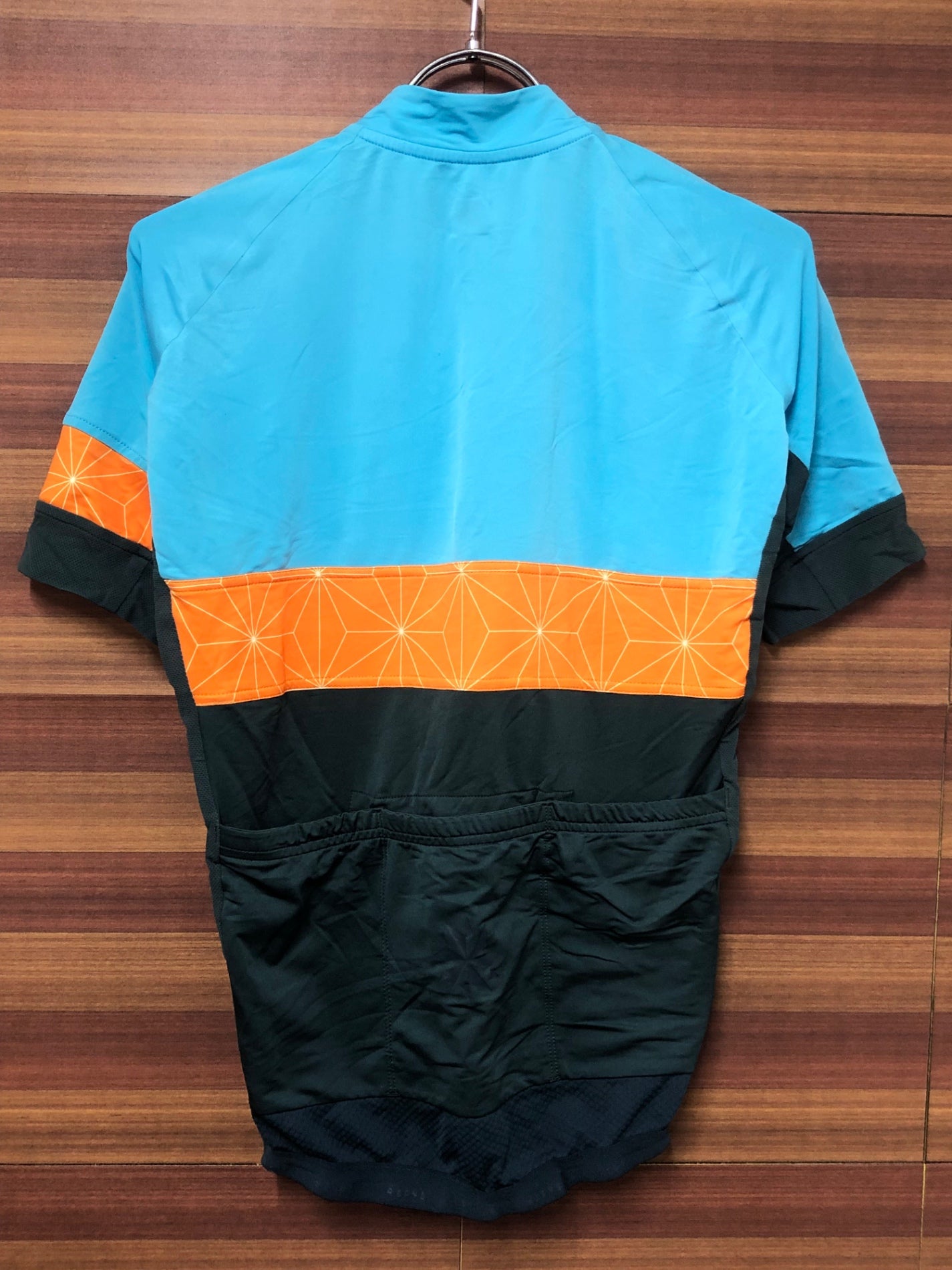 IO149 ラファ Rapha RACE TO THE SUN JERSEY 半袖 サイクルジャージ 青グレー M