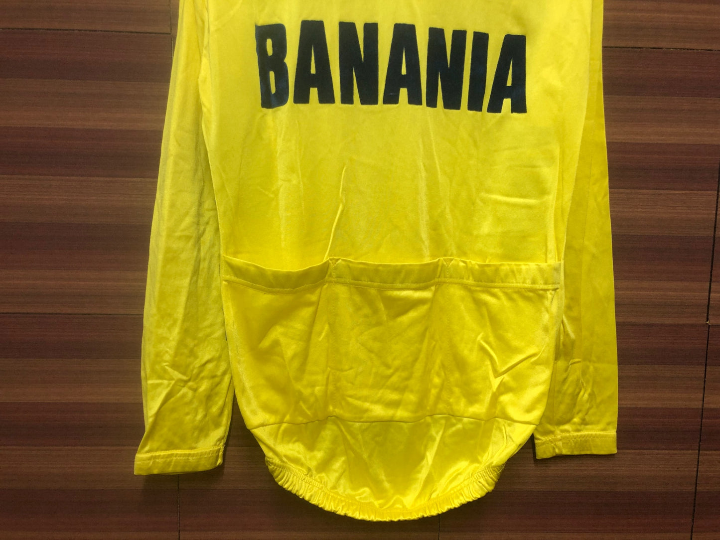 ID339 カステリ castelli 長袖 サイクルジャージ 黄色 4 BANANIA Tour de france ビンテージ