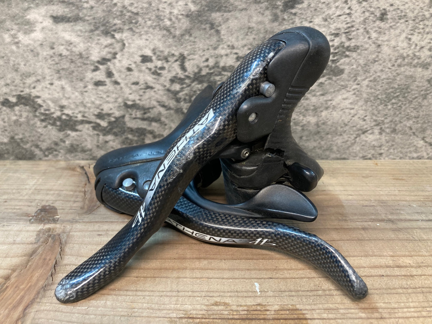 IO597 カンパニョーロ Campagnolo アテナ ATHENA エルゴパワー 2x11S ※ブラケットカバー破れ