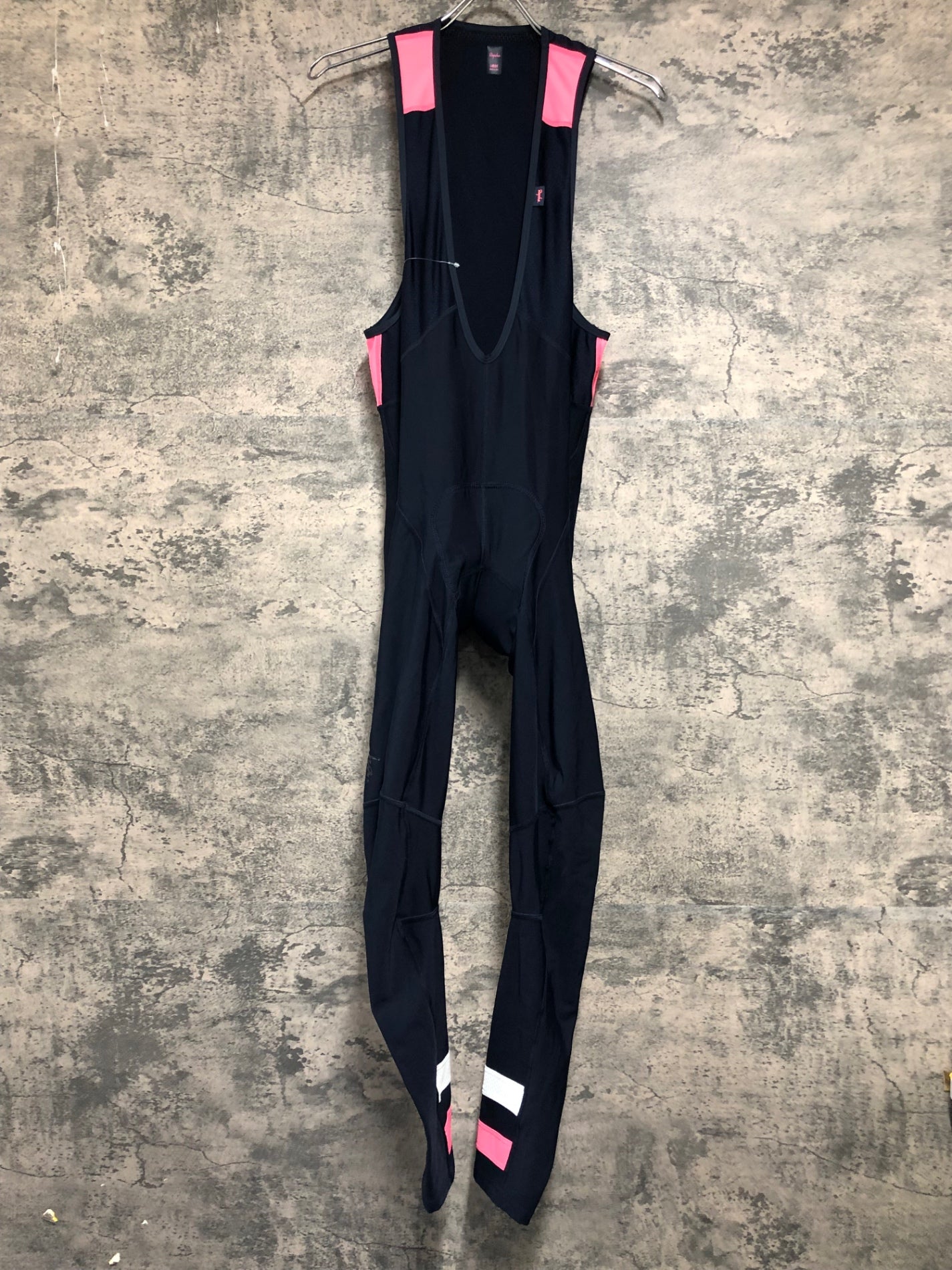 JA335 ラファ Rapha BREVET WINTER TIGHTS WITH PAD ビブタイツ 濃紺 L 裏起毛