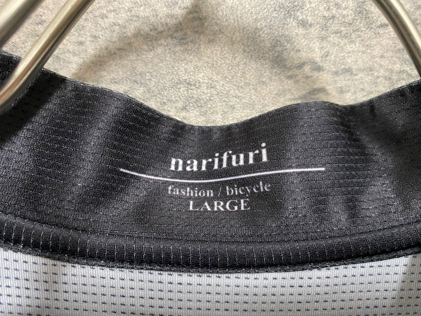 JB765 ナリフリ narifuri 半袖 サイクルジャージ 黒 L