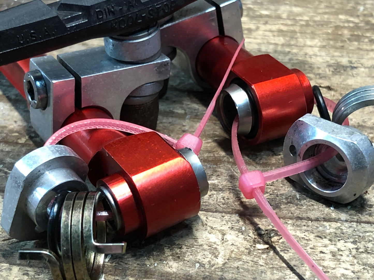 HT586 ポール PAUL MOTOLITE 片側 Vブレーキ レッド