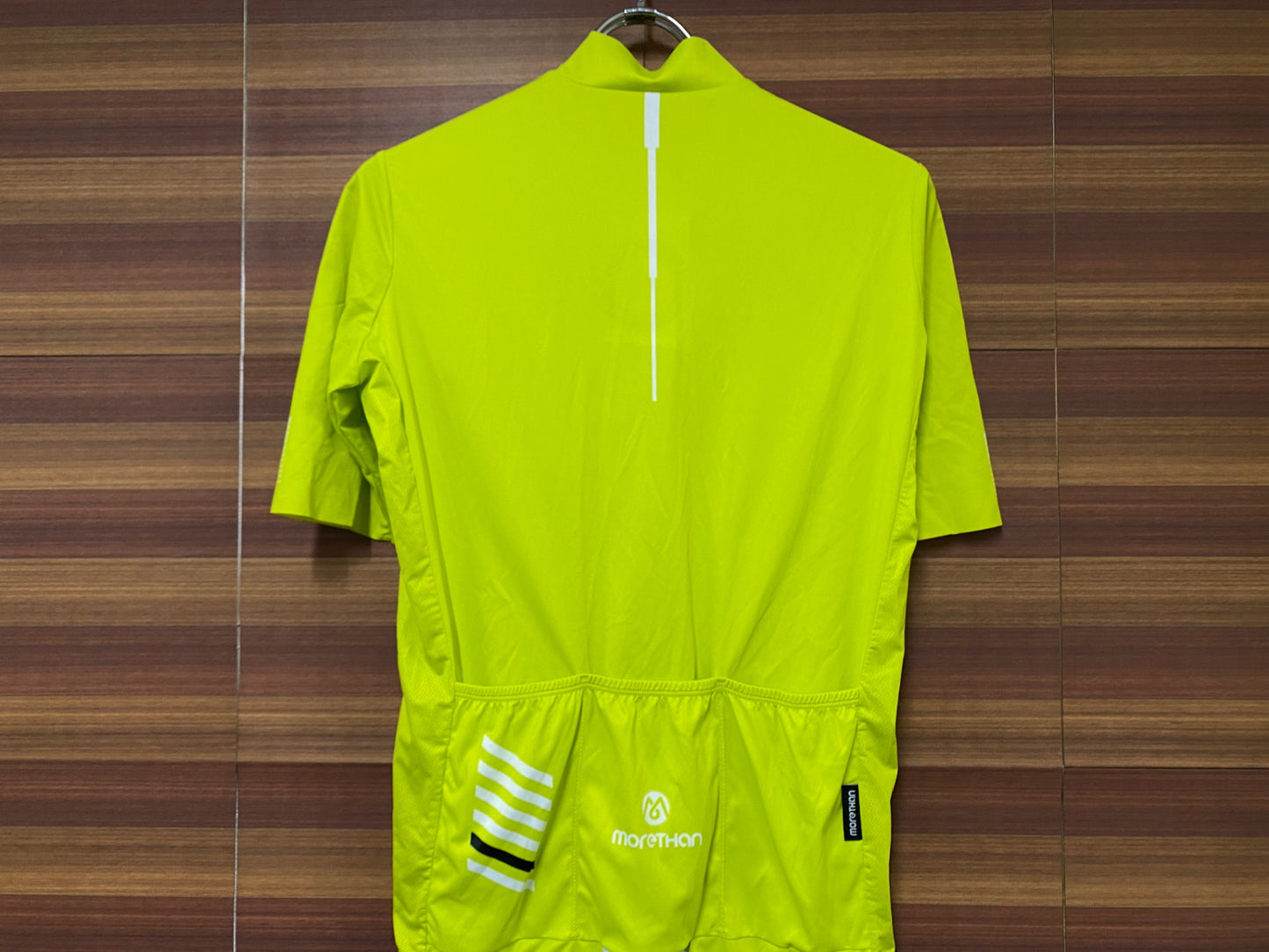 IN339 モアザン morethan 半袖 サイクルジャージ 黄 M