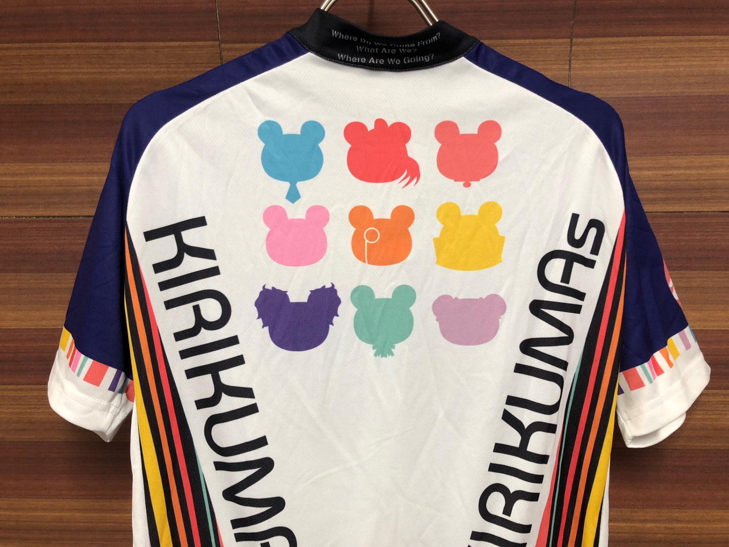 IS981 アウローラ AURORA 半袖 サイクルジャージ 紫 白 L 蒼き鋼のアルペジオ 霧くま 痛ジャージ