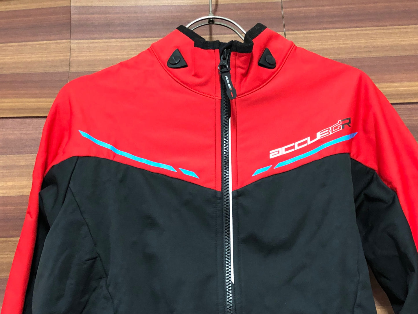 IT949 シマノ SHIMANO ACCU3DR 長袖サイクルジャケット 赤黒 XL 裏起毛
