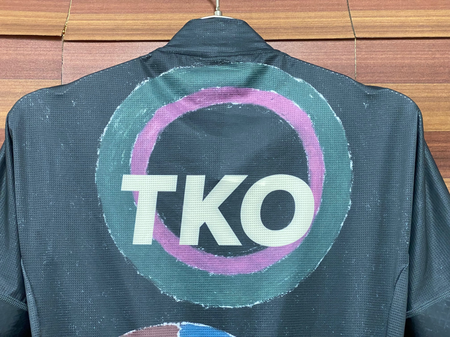 IU943 パスノーマルスタジオ PAS NORMAL STUDIOS T.K.O MECHANISM JERSEY 半袖 サイクルジャージ 黒 総柄 S