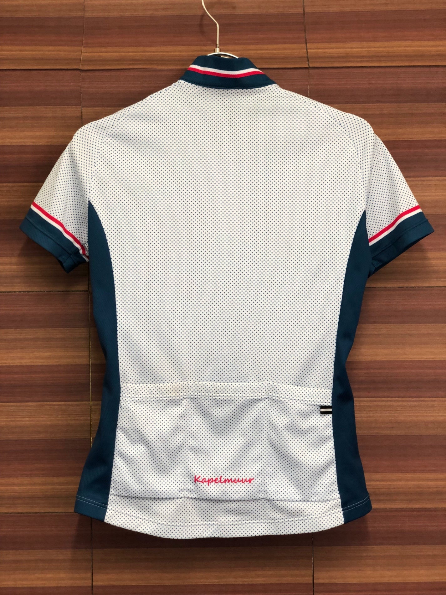 IR909 カペルミュール KAPELMUUR 半袖 サイクルジャージ 白 ドット 36