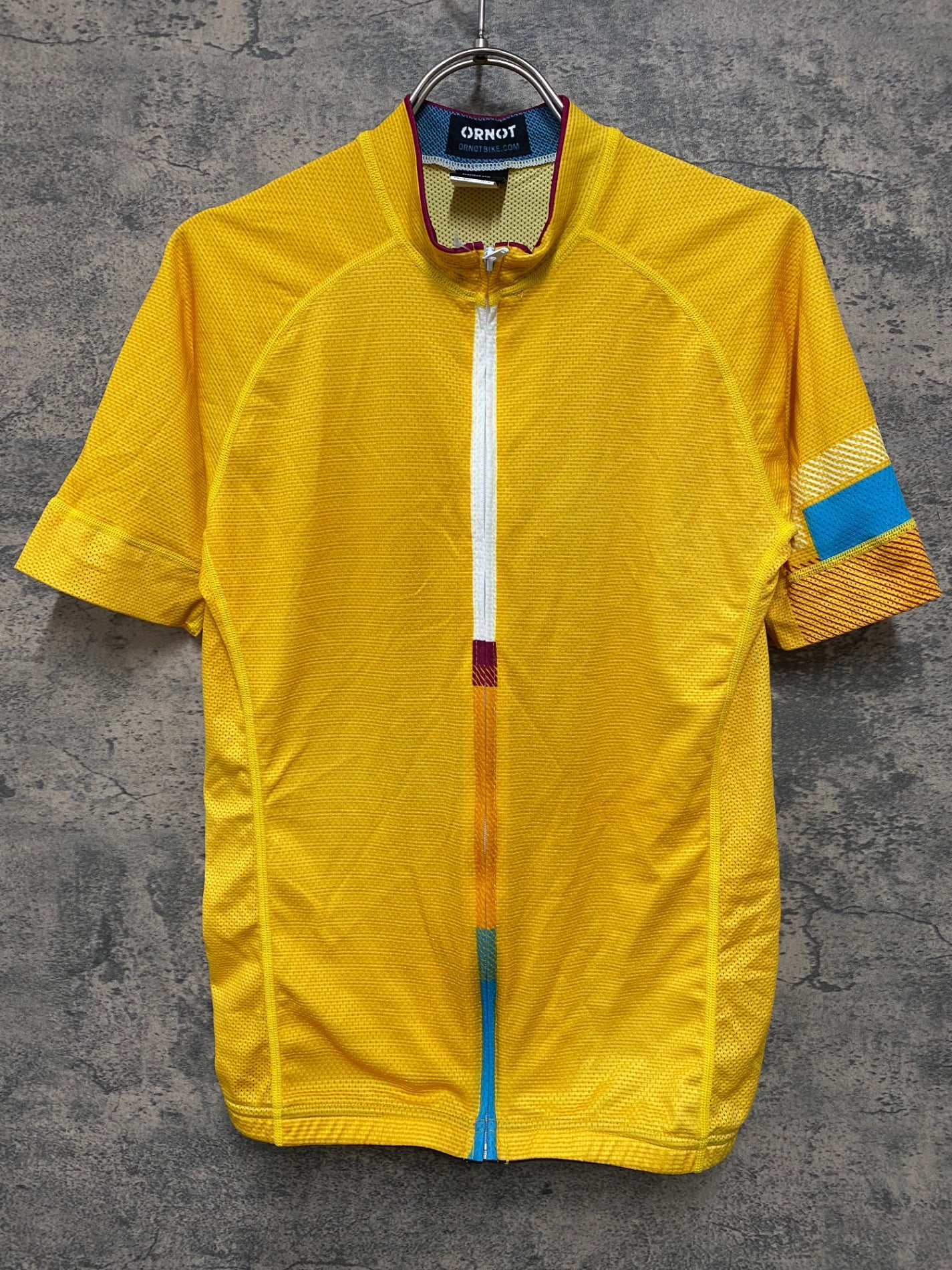 JD369 オアノット ORNOT 半袖 サイクルジャージ 黄 M