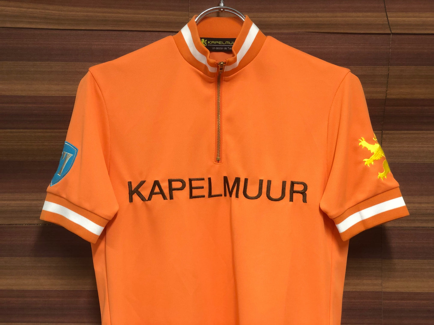 IK567 カペルミュール KAPELMUUR 半袖サイクルジャージ ハーフジップ オレンジ XSサイズ
