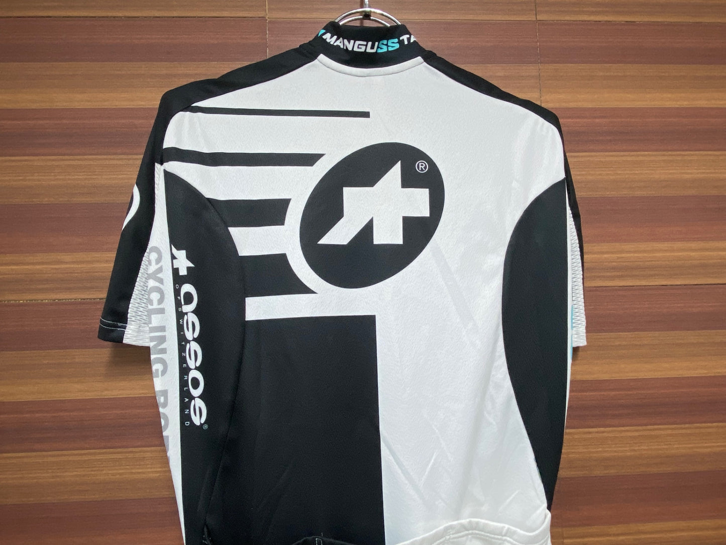 IH156 アソス assos SS.MANGUSSTA S7 半袖 サイクルジャージ 黒 白 M