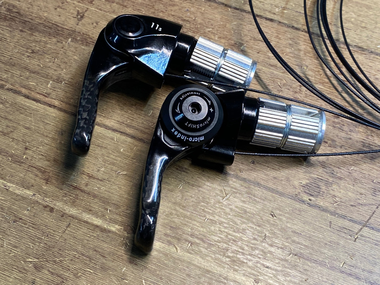 IN195 マイクロシフト MICROSHIFT カーボン バーエンドコントローラー 11S