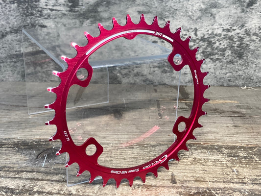 IY695 スギノ SUGINO サイクロイド Cycloid Super Hill Climb CY4-SHC 楕円 インナー チェーンリング 36T 赤