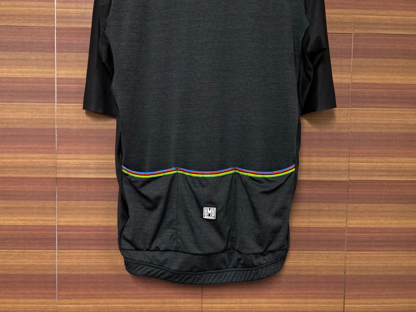 IN460 サンティーニ Santini 半袖サイクルジャージ グレー L ほつれ