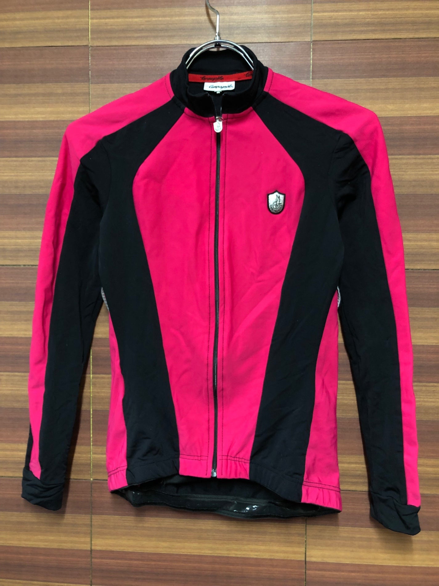 IL906 カンパニョーロ CAMPAGNOLO 長袖 サイクルジャージ 黒 ピンク S