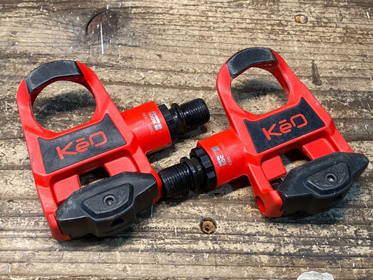 IY648 ルック LOOK KEO CARBON ビンディングペダル 赤