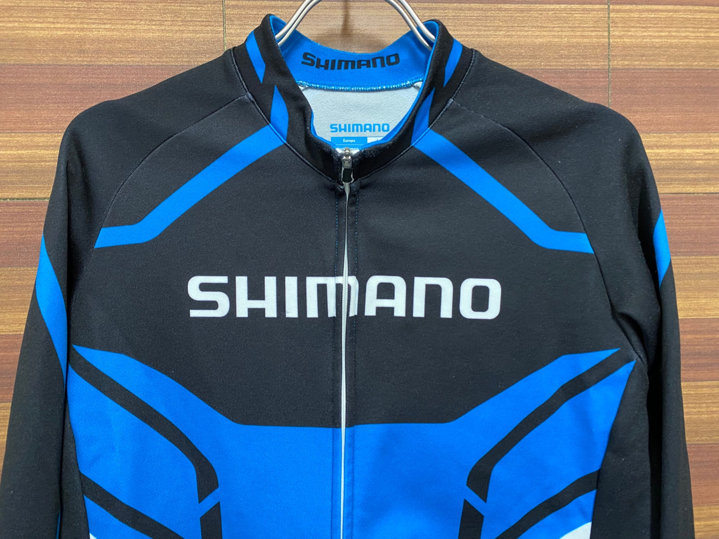 IO799 シマノ SHIMANO 長袖 サイクルウェア 裏起毛 水色 ASIA XL