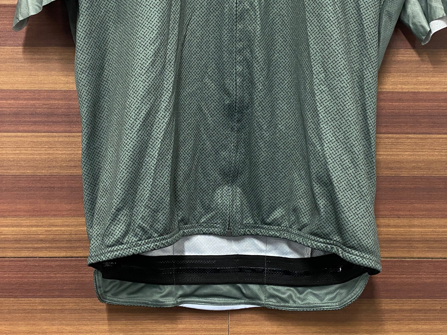 IR535 カステリ CASTELLI 半袖 サイクルジャージ 緑グレー XL