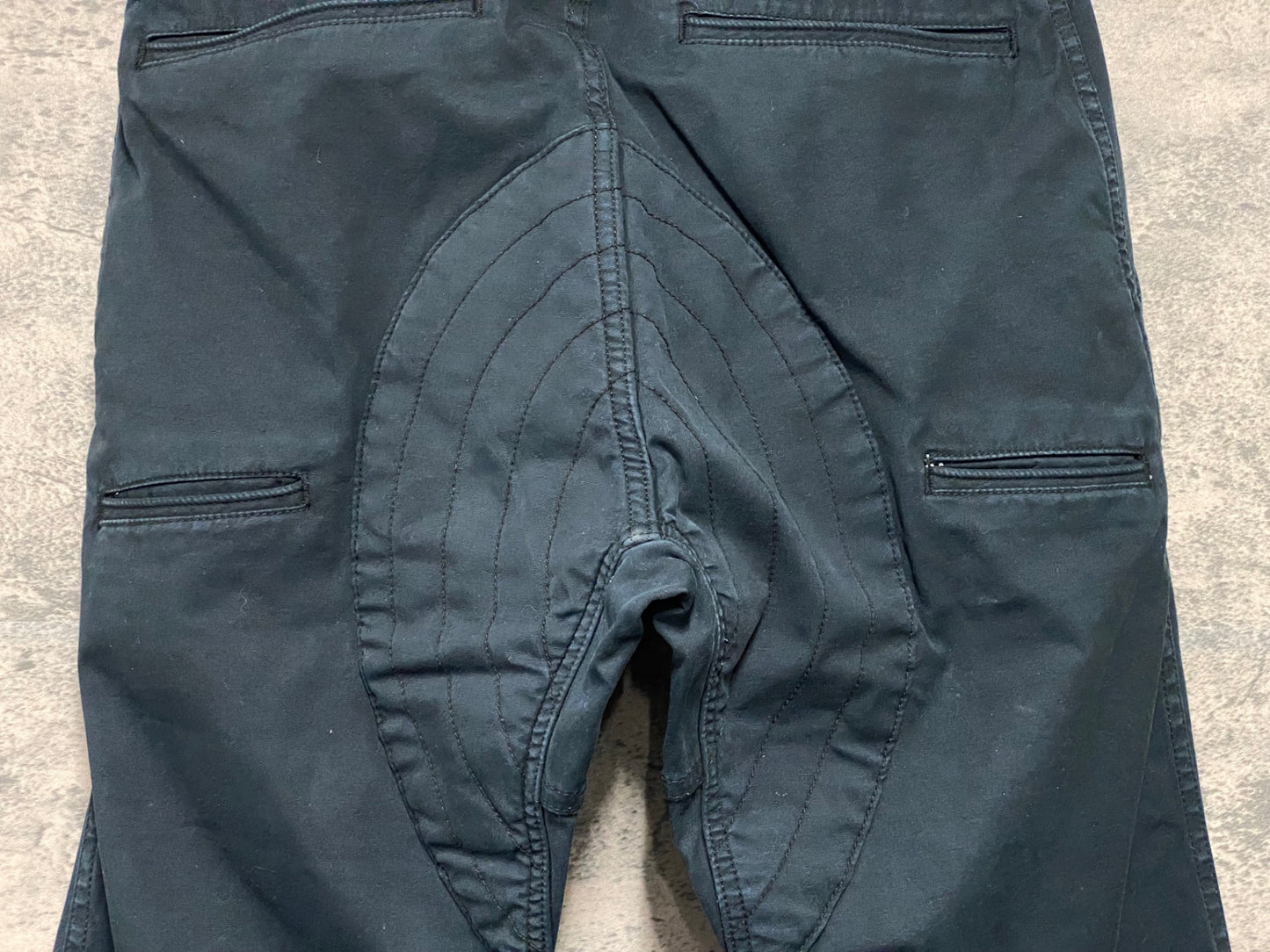 JC289 ナリフリ narifuri クロップドパンツ 七分丈 黒 M