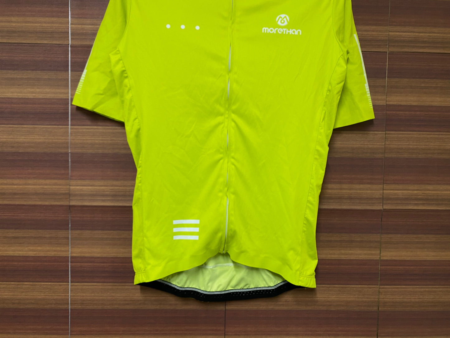 IN339 モアザン morethan 半袖 サイクルジャージ 黄 M