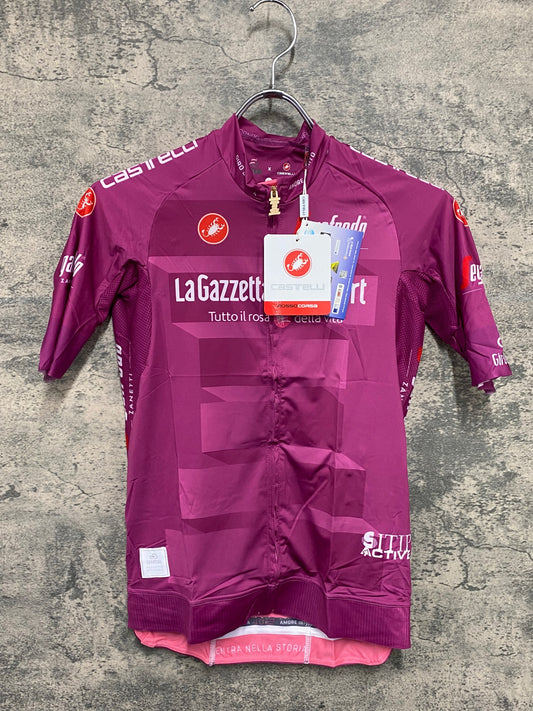 IY886 カステリ CASTELLI 半袖 サイクルジャージ 紫 M Giro d'Italia