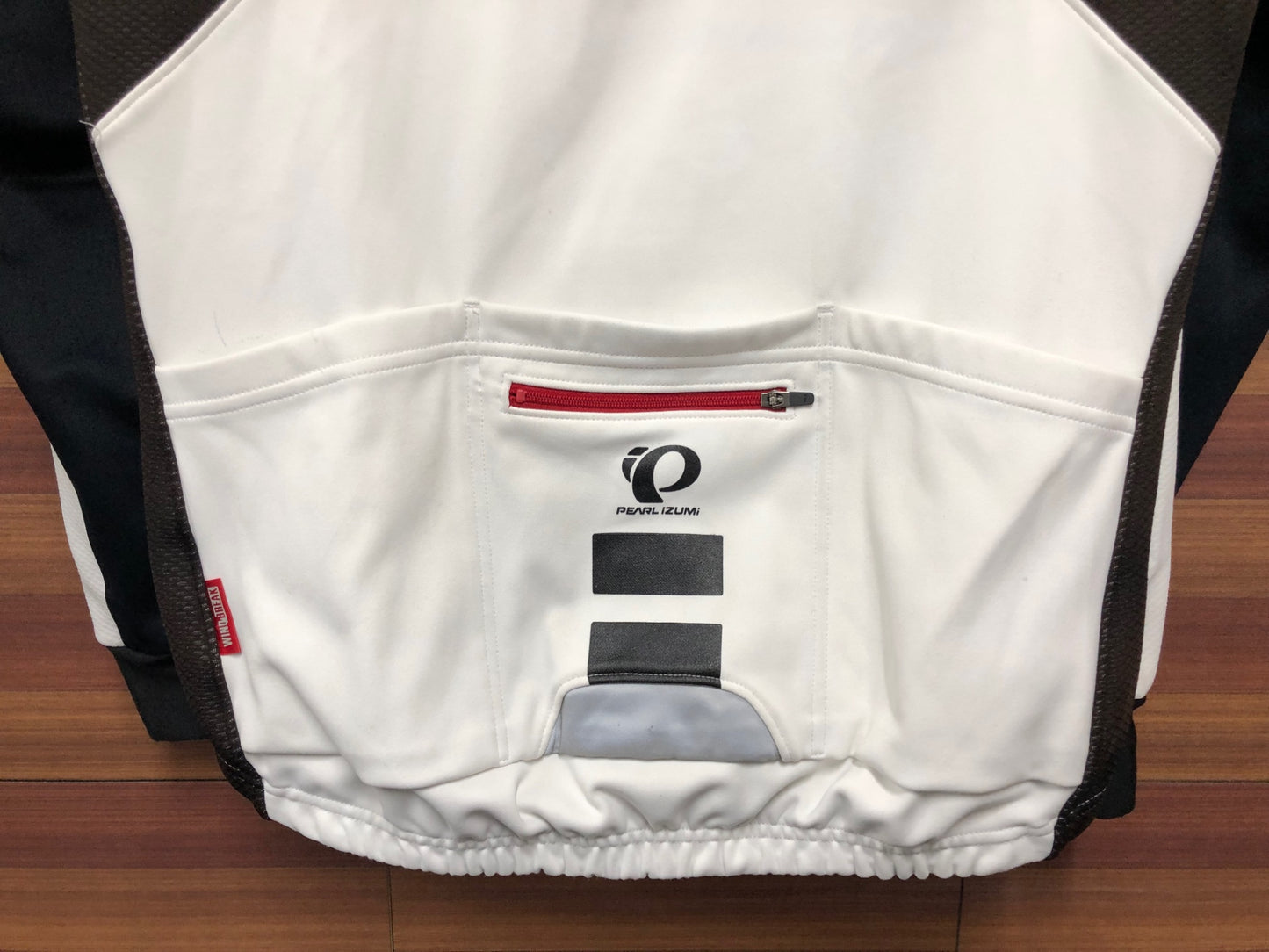 IQ947 パールイズミ PEARL iZUMi 長袖サイクルジャケット 白黒 M 日焼け WIND BREAK