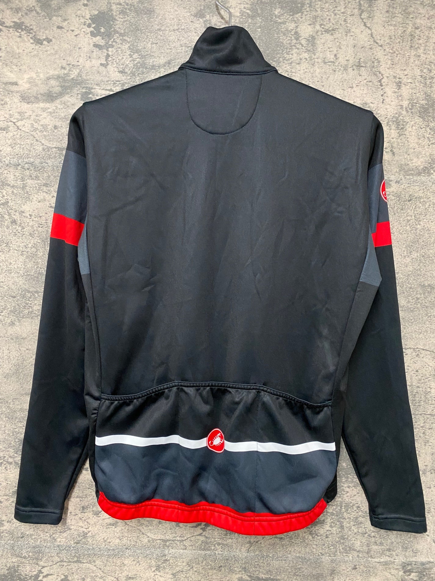 JC360 カステリ CASTELLI 長袖 サイクルジャージ 黒 M 裏起毛