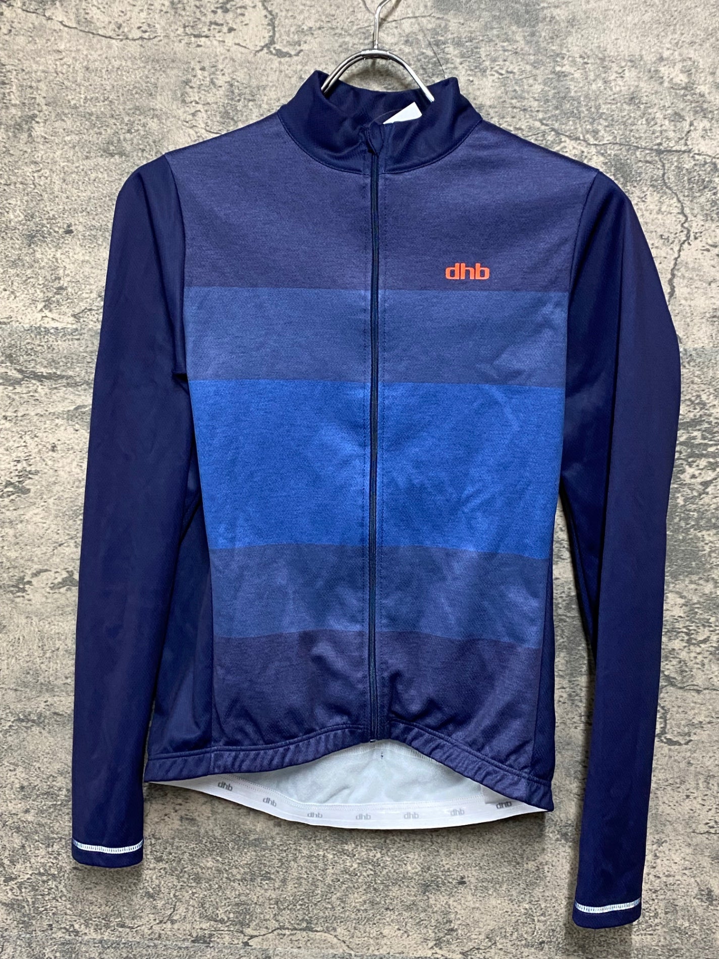 JA627 dhb 長袖 サイクルジャージ ネイビー S 裏起毛