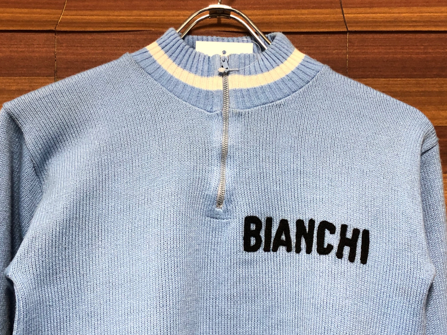 IT693 EUROACRIILビアンキ Bianchi 長袖メッシュ サイクルジャージ 水色 46