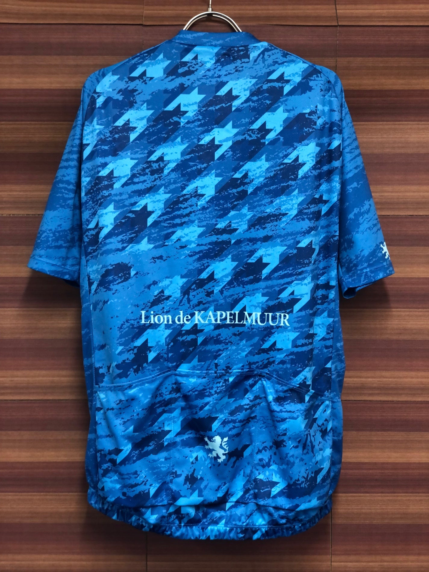 IR546 リオンドカペルミュール Lion de KAPELMUUR 半袖 サイクルジャージ 青 XL