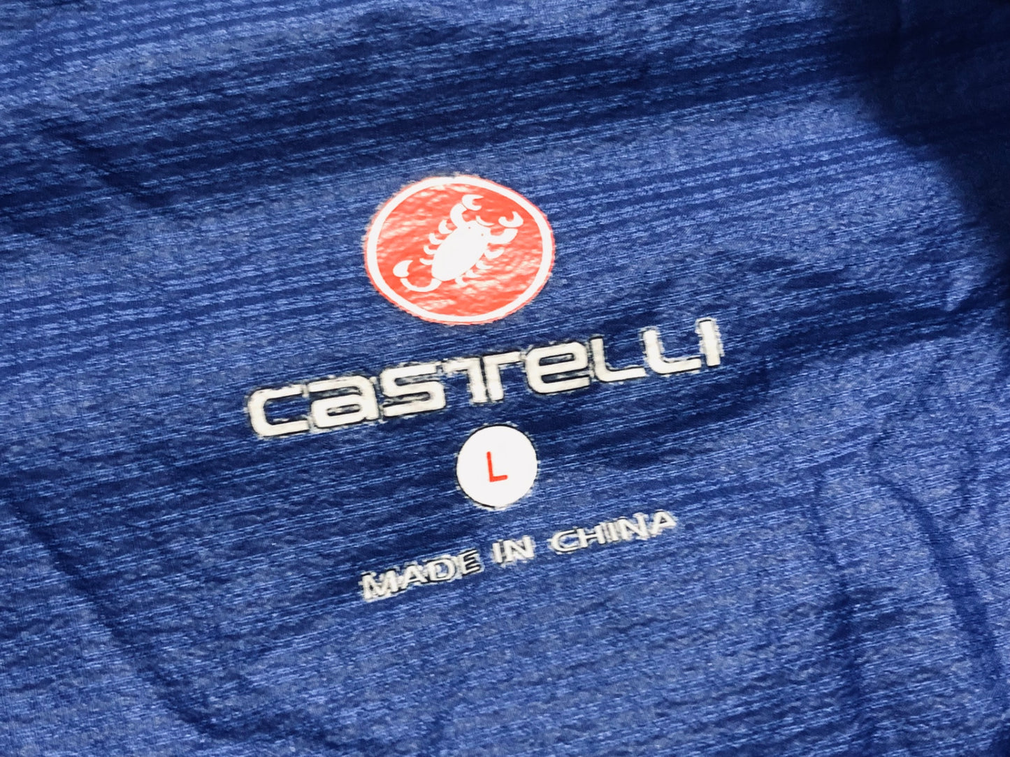 IY270 カステリ CASTELLI 長袖 ウィンドブレイカー 青 L