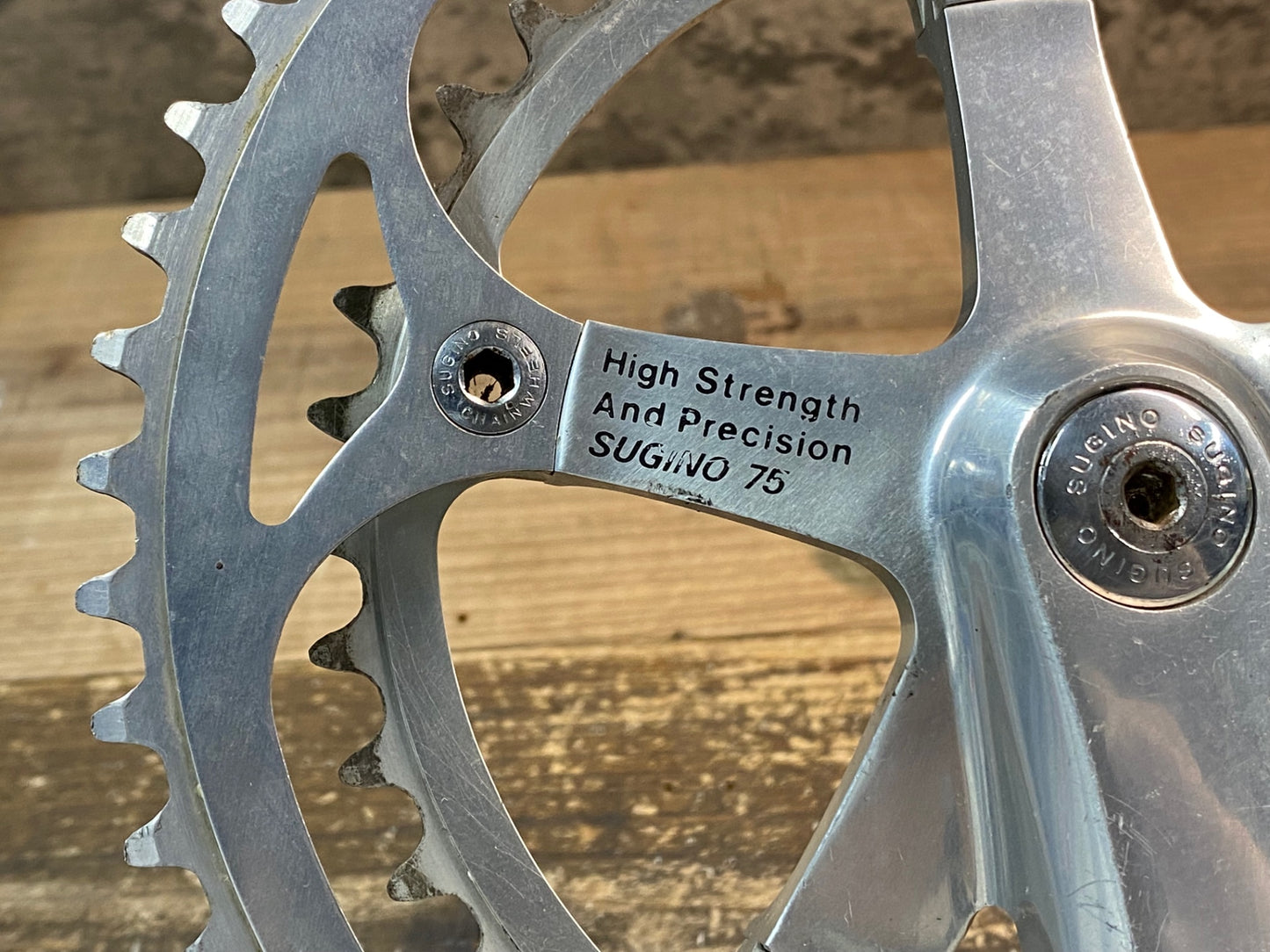 IX536 スギノ SUGINO SUGINO75 クランクセット 51/40T 165mm ※スレ