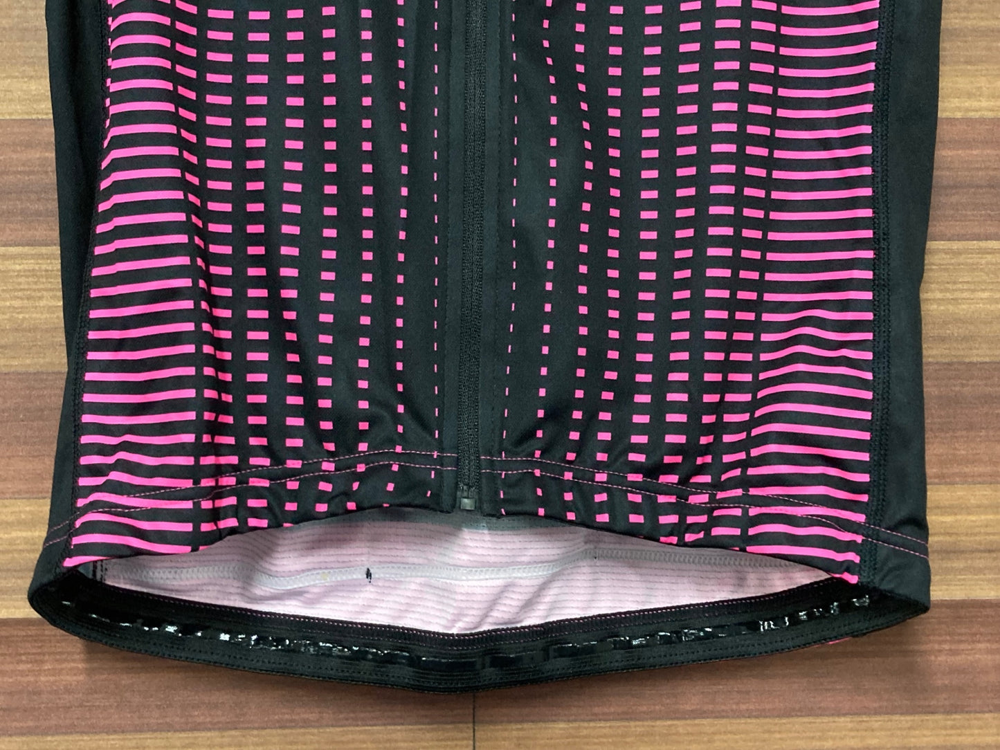 IM208 アレ ALE 半袖 サイクルジャージ 黒 ピンク L