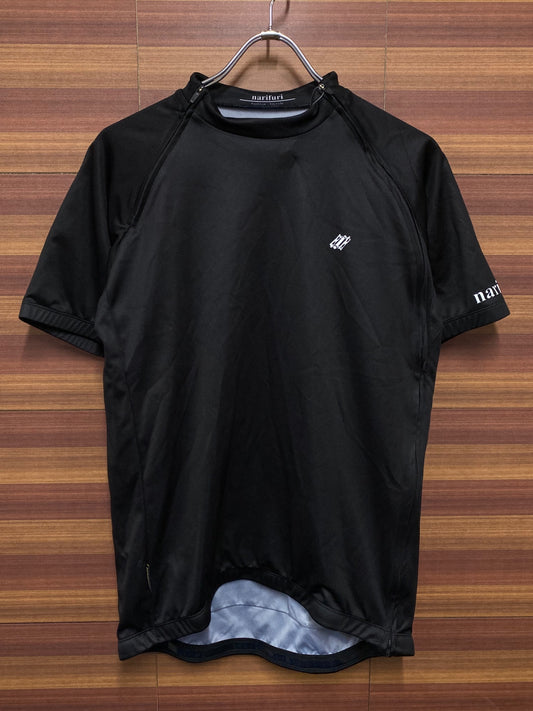 IT574 ナリフリ narifuri 半袖サイクルジャージ 黒 XL