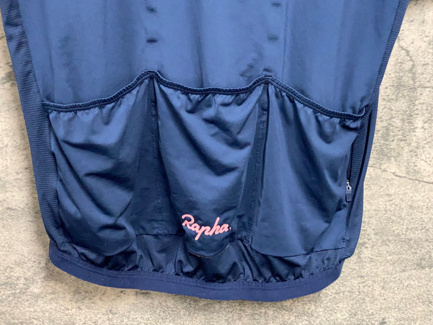 JC592 ラファ Rapha EF PRO TEAM TRAINING JERSEY 半袖 サイクルジャージ 紺 M