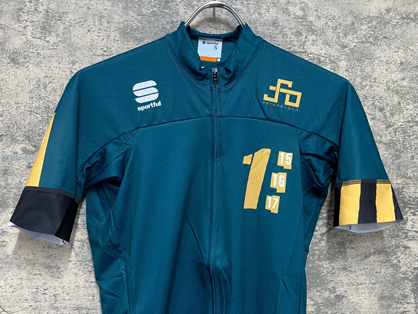 IY884 スポーツフル Sportful 半袖 サイクルジャージ 緑 S Sagan ONE Jersey