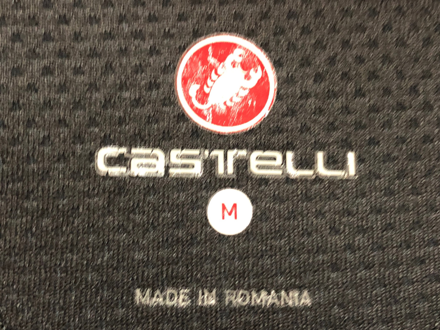 II508 カステリ CASTELLI 半袖 サイクルジャージ 黒 M ※ほつれ