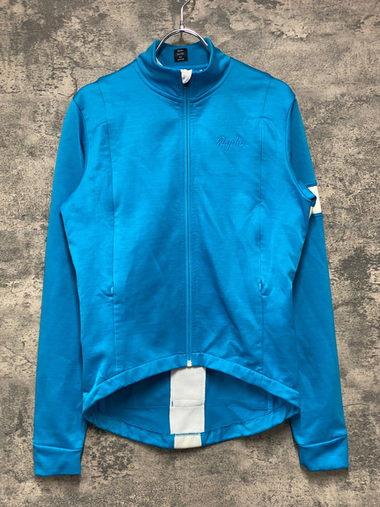 JC824 ラファ Rapha TRAINING WINTER JERSEY 長袖 サイクルジャージ 水色 S 裏起毛 TEAM sky