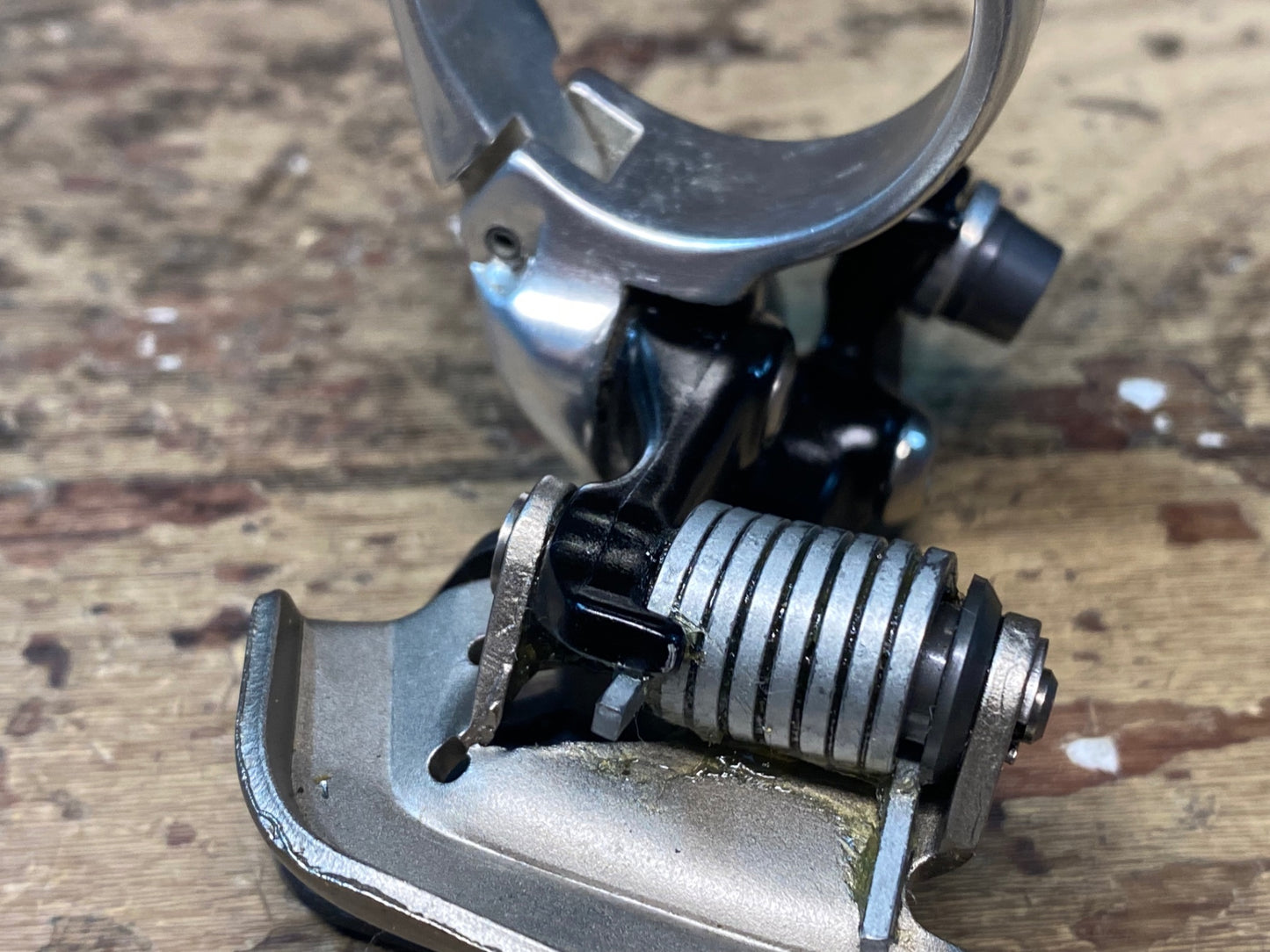 IF412 カンパニョーロ CAMPAGNOLO レコード RECORD TITANIUM フロントディレイラー 11S バンド式 Φ32