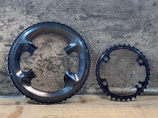 IU412 シマノ SHIMANO デュラエース DURA-ACE FC-9100 チェーンリング 52/36T ※アウター摩耗大 ジャンク
