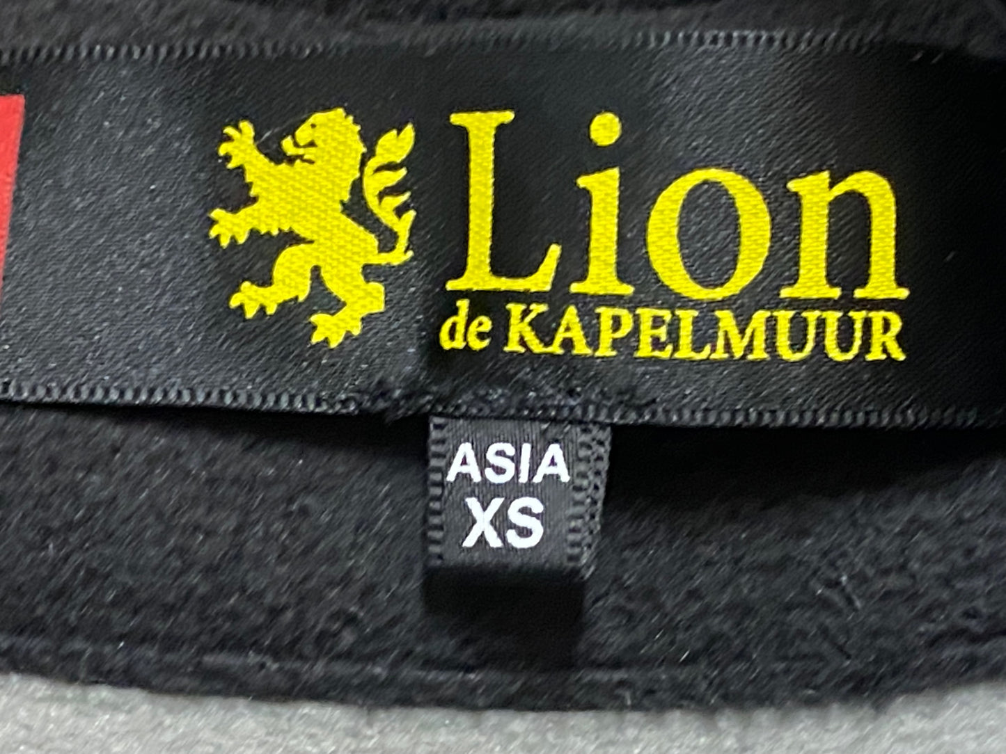 HS386 リオンドカペルミュール Lion de KAPELMUUR 裏起毛 長袖 サイクルジャケット 白黒 XS