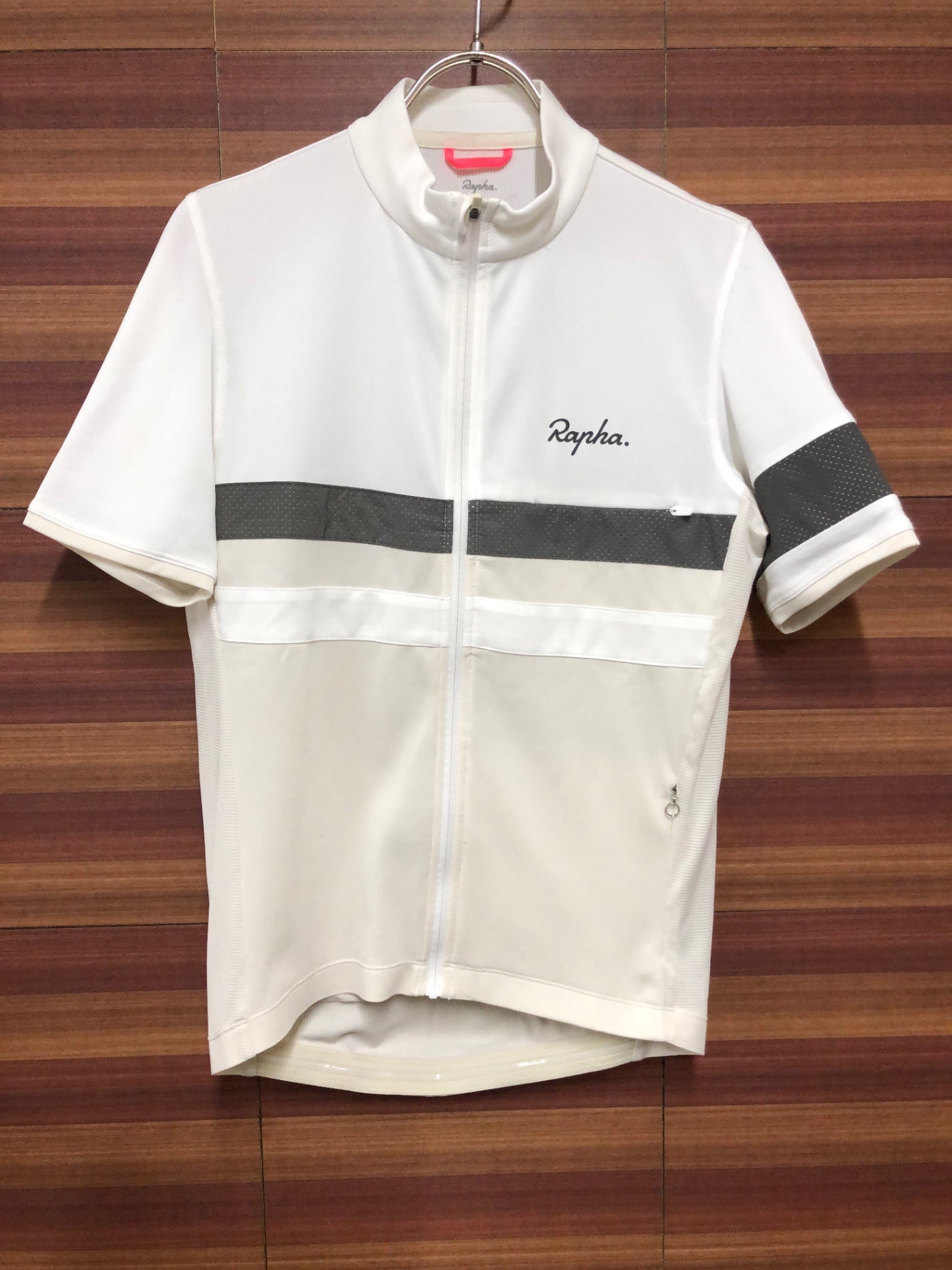 IF923 ラファ Rapha BREVET LIGHT WEIGHT JERSEY 半袖サイクルジャージ 白 S