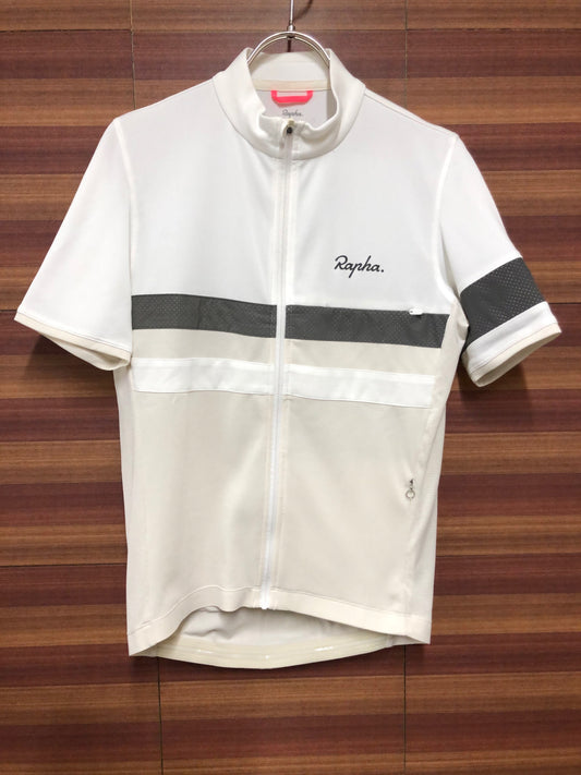 IF923 ラファ Rapha BREVET LIGHT WEIGHT JERSEY 半袖サイクルジャージ 白 S