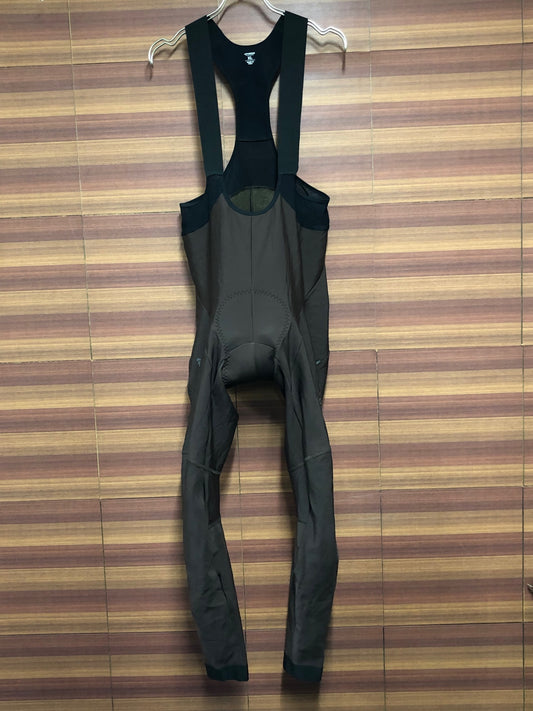 IO548 ラパッション la PASSIONE Prestige Winter Tights ビブタイツ 裏起毛 茶色 XL