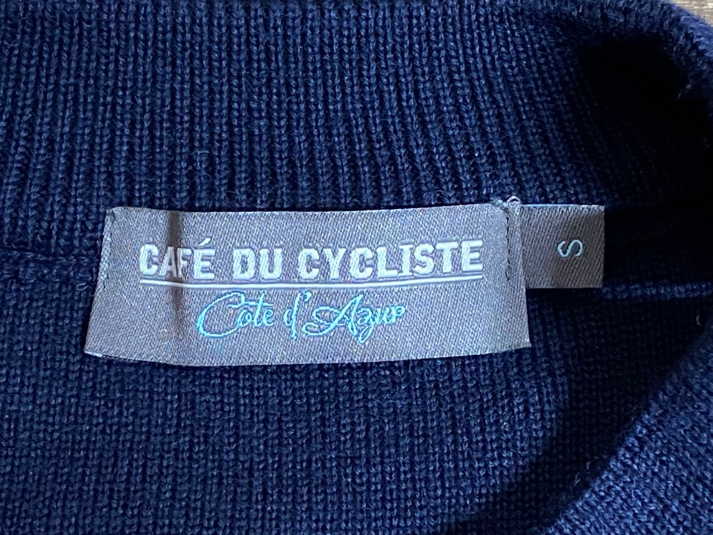 IN222 カフェドシクリステ CAFE DU CYCLISTE 長袖 ニット 紺 白 S