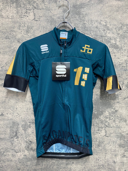 IY885 スポーツフル Sportful 半袖 サイクルジャージ 緑 S Sagan ONE Jersey