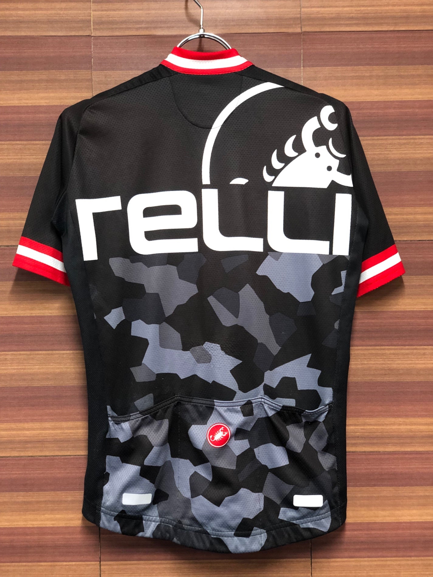 IM846 カステリ CASTELLI 半袖 サイクルジャージ 黒 S