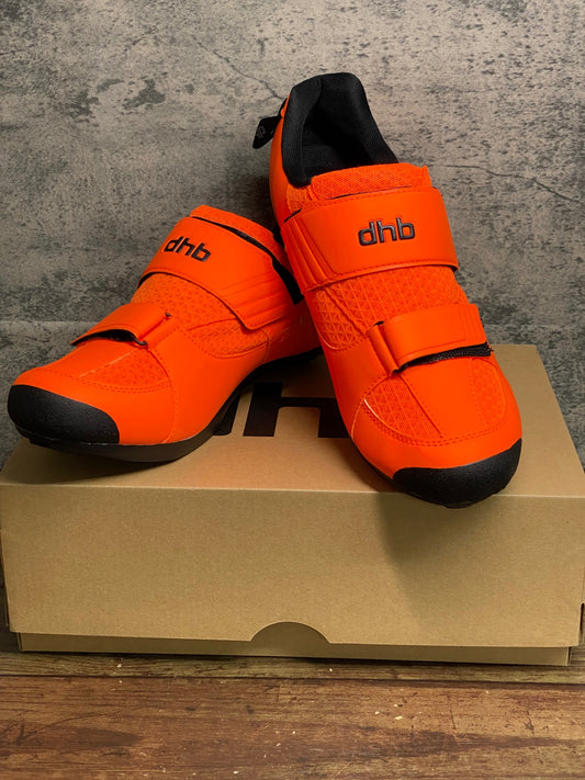 JA257 dhb TRINITY TRI ビンディングシューズ 2穴 3穴 オレンジ EU45
