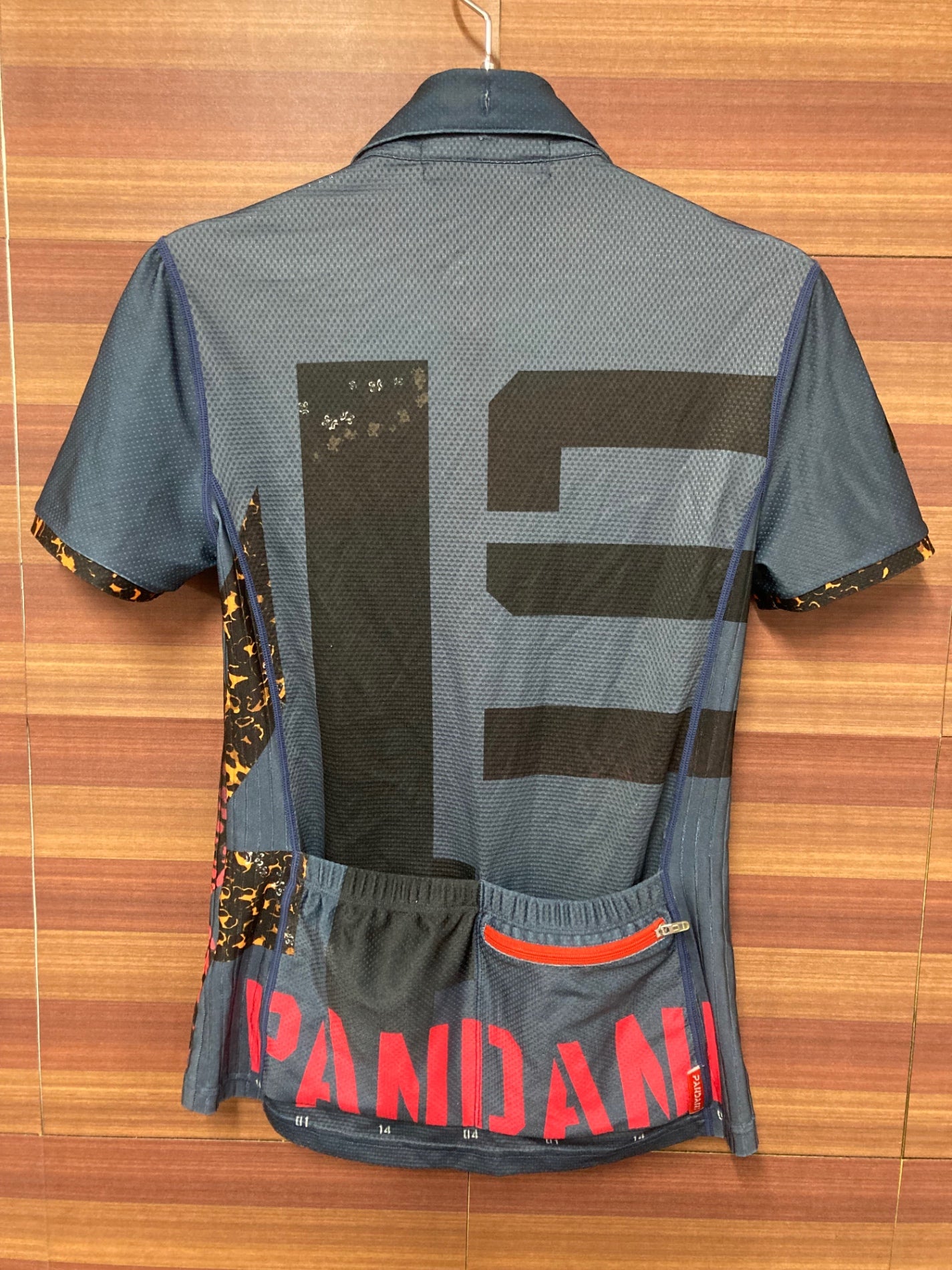 IM298 パンダーニ Pandani 半袖 サイクルジャージ 襟付き ネイビー S